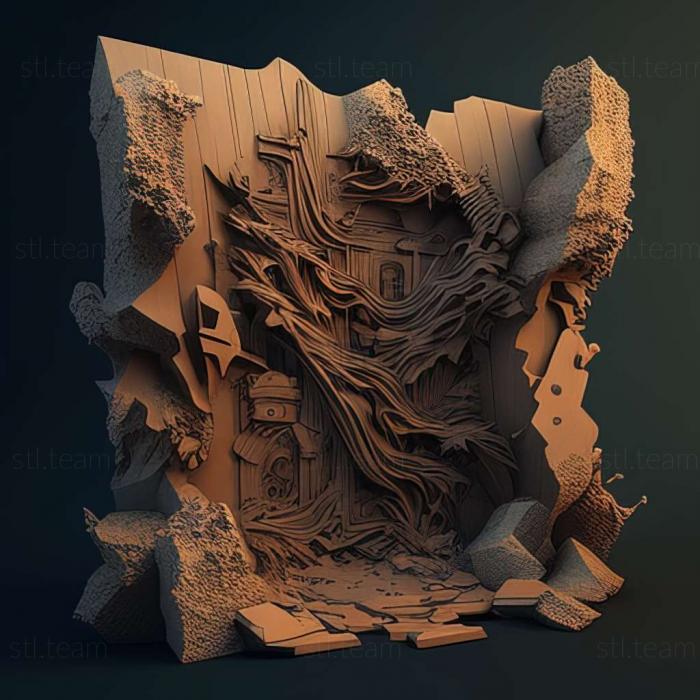 3D модель Игра Районы руин (STL)
